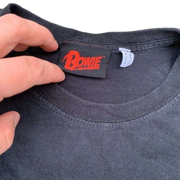 VINTAGE David Bowie Graphic T Shirt Band Shirt Large - Picture 5 of 6